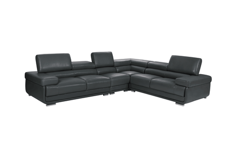 Esf Furniture - Extravaganza Sectional Sofa In Dark Grey - 2119-Dark Grey