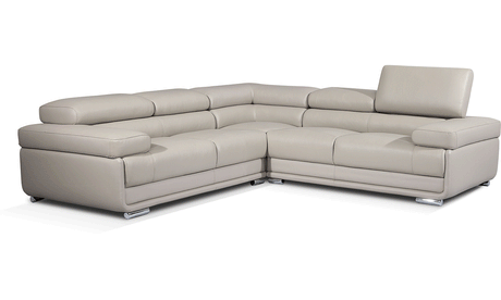 Esf Furniture - Extravaganza Sectional Sofa In Light Grey - 2119 Sectional-Lg