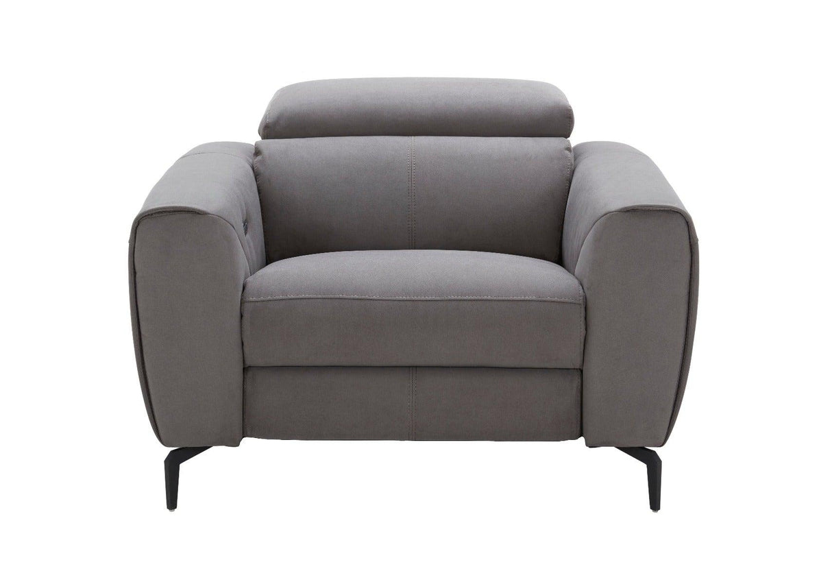 J&M Furniture - Lorenzo Grey Fabric Chair - 18823-C