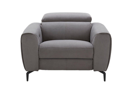 J&M Furniture - Lorenzo Grey Fabric Chair - 18823-C