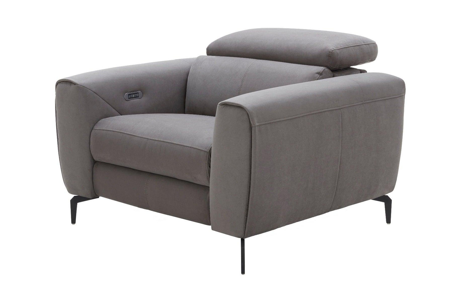 J&M Furniture - Lorenzo Grey Fabric Chair - 18823-C