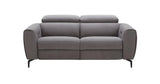 J&M Furniture - Lorenzo Grey Fabric Loveseat - 18823-L