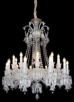 Treviso 20-Light Chandelier in Clear Glass & Chrome Finish – Aico Furniture
