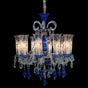 Winter Palace 10-Light Chandelier in Blue, Clear & Gold – Aico Furniture