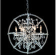 Pena 6-Light Chandelier in Clear Glass & Chrome Finish – Aico Furniture
