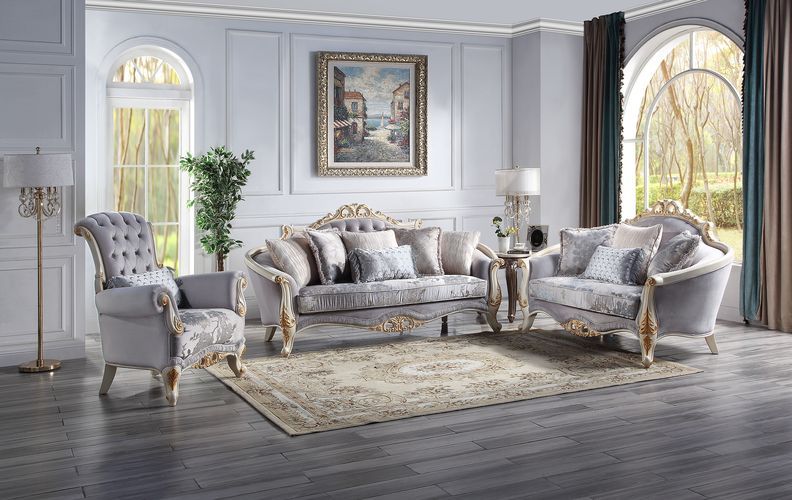 Acme Furniture - Galelvith 2 Piece Sofa Set in Gray - LV00254-2SET