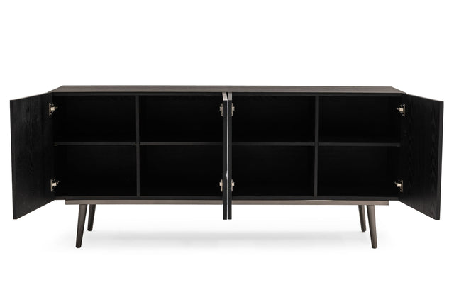 Vig Furniture Modrest Macoy - Modern Multicolor + Black Ash Buffet