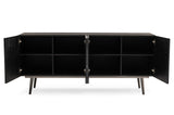 Vig Furniture Modrest Macoy - Modern Multicolor + Black Ash Buffet