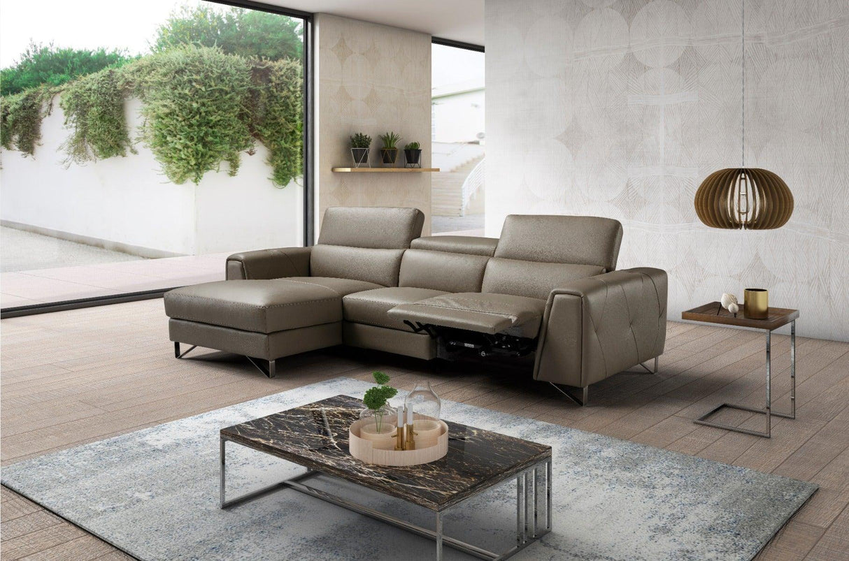 J&M Furniture - Magic Sectional Right Hand Facing Chaise In Taupe - 17278-Rhfc
