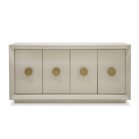 Vig Furniture Modrest Marjorie - Modern Cream & Brushed Gold Buffet