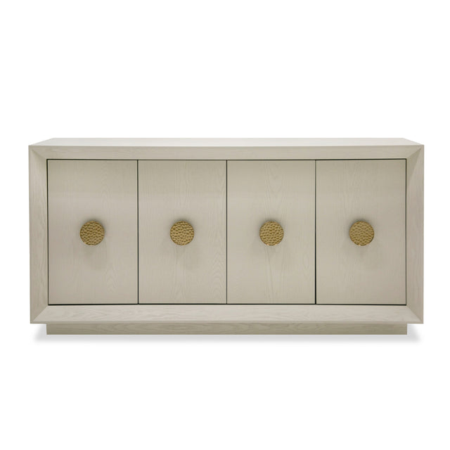 Vig Furniture Modrest Marjorie - Modern Cream & Brushed Gold Buffet