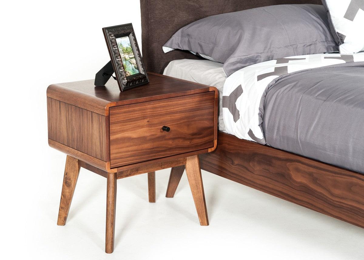 Vig Furniture - Modrest Marshall Mid-Century Modern Walnut Nightstand - Vgmabr-39-Ns
