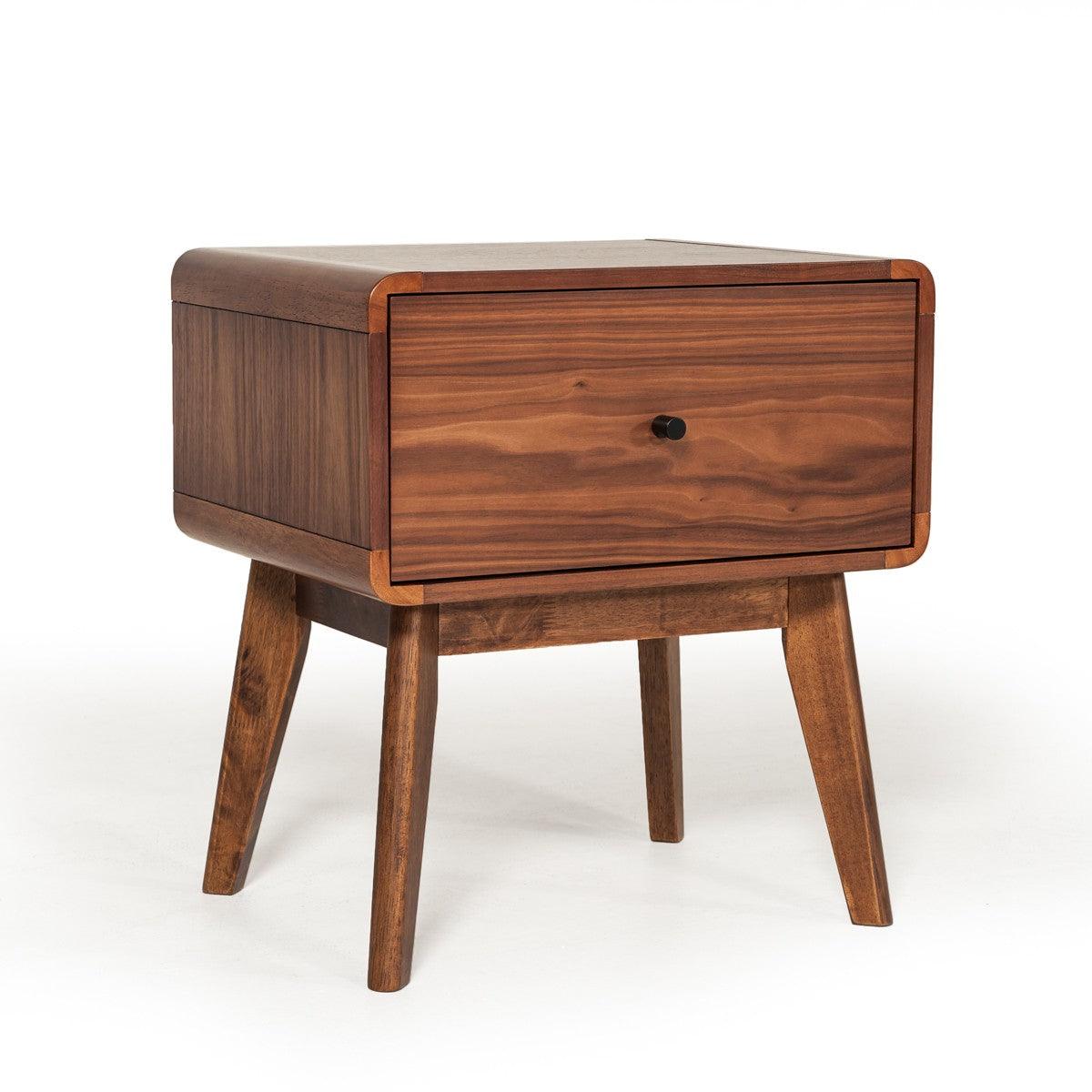Vig Furniture - Modrest Marshall Mid-Century Modern Walnut Nightstand - Vgmabr-39-Ns