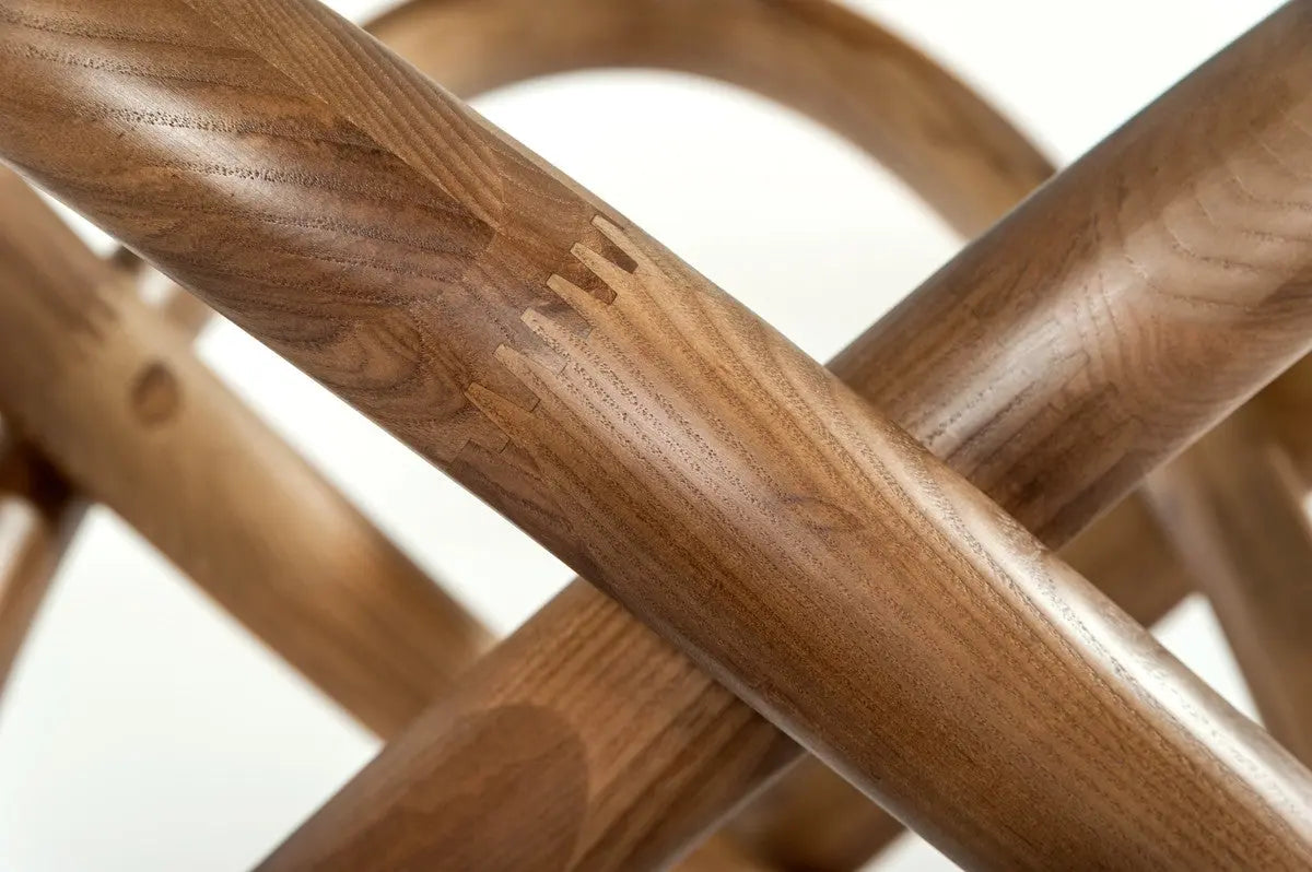 Vig Furniture - Modrest Mason Modern Round Glass & Walnut Dining Table - Vgcsdt-16138