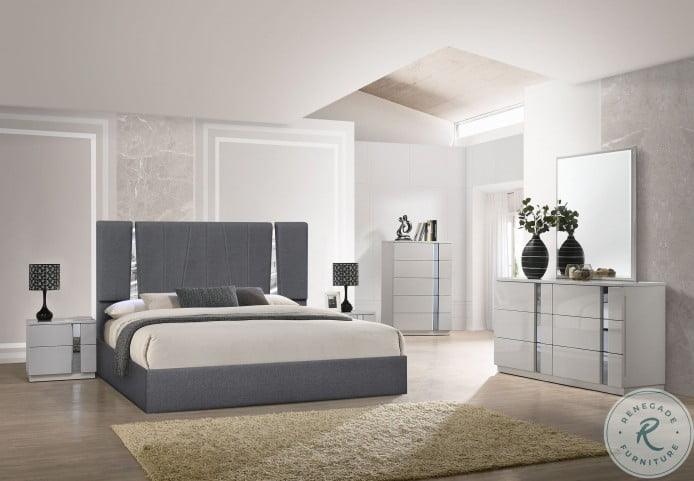 J&M Furniture - Matissee Queen Bed In Charcoal - 18710Q