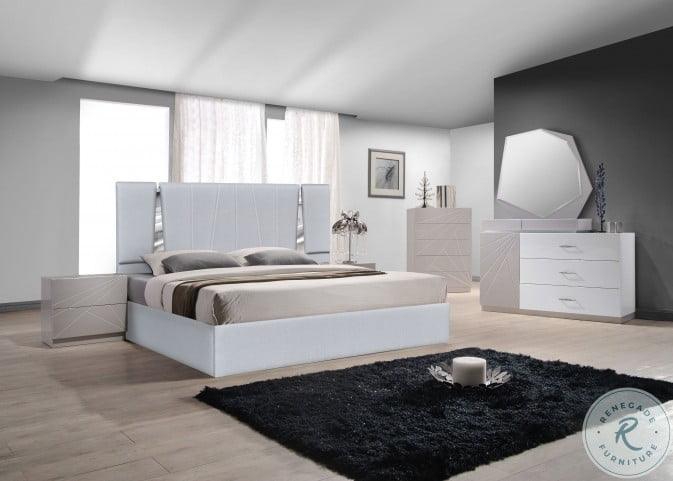 J&M Furniture - Matissee King Bed In Silver Grey - 18711K