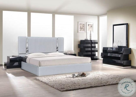 Matissee King Bed In Silver Grey - 18711K | J&M