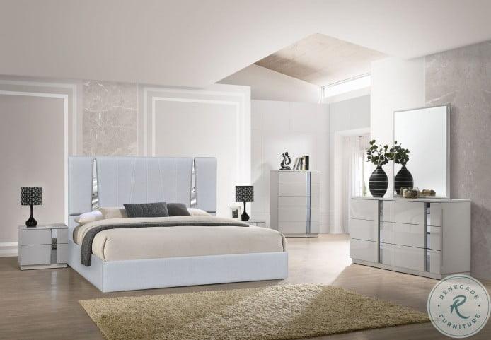 J&M Furniture - Matissee Queen Bed In Silver Grey - 18711Q