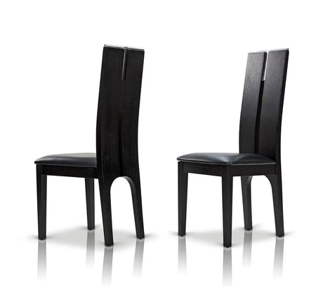 Vig Furniture - Maxi Black Oak Chair (Set Of 2) - Vggujk414Sch-Blk