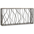 Melange Console Table Travertine Marble & Steel – Hooker Furniture