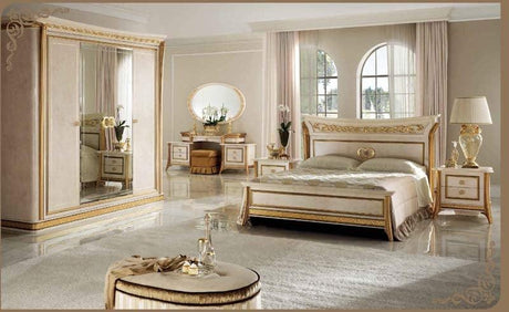 Arredoclassic Italy Melodia 7 Piece Queen Bedroom Set - Melodiaqbs - 7Set | ESF | Home Elegance USA