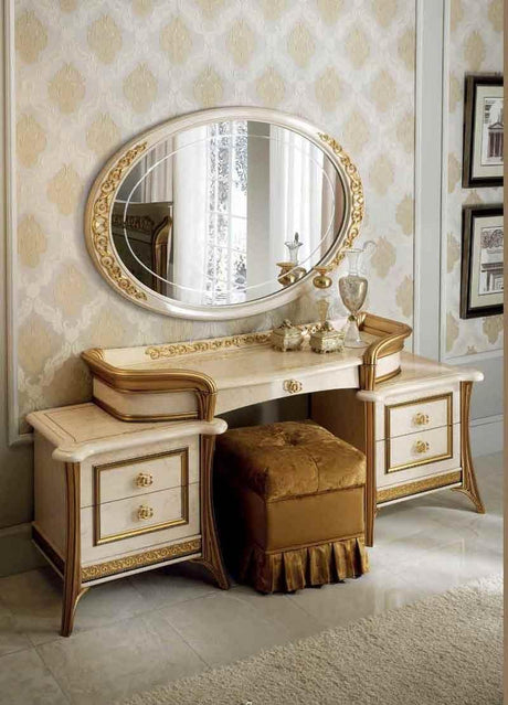 Esf Furniture - Arredoclassic Italy Melodia Vanity Dresser With Mirror - Melodiavdm