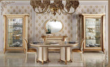 Arredoclassic Italy Melodia 6 Piece Oval Dining Table Set W - 1Ext - Melodiaodt - 6Set | ESF | Home Elegance USA