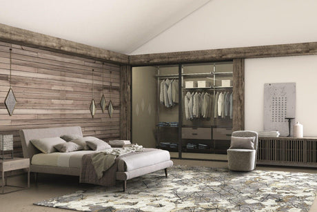 Metropolitan Fabric King Bed In Taupe - 18974-K | J&M