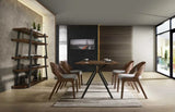 Vig Furniture - Modrest Runyon Modern Walnut & Grey Fabric Dining Chair (Set Of 2) - Vgmami-836-Gry