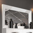 Miami Double Dresser Mirror In White - Miami-Double Dr M | ESF
