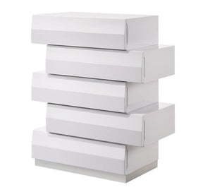 Milan White Lacquer Chest - 17687-C | J&M