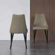 Milano Leather Dining Chair Set Of 2 In Light Grey - 18991-Lg | J&M