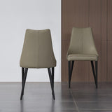 J&M Furniture - Milano Leather Dining Chair Set Of 2 In Light Grey - 18991-Lg
