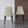 Milano Leather Dining Chair Set Of 2 In White - 18991-W | J&M