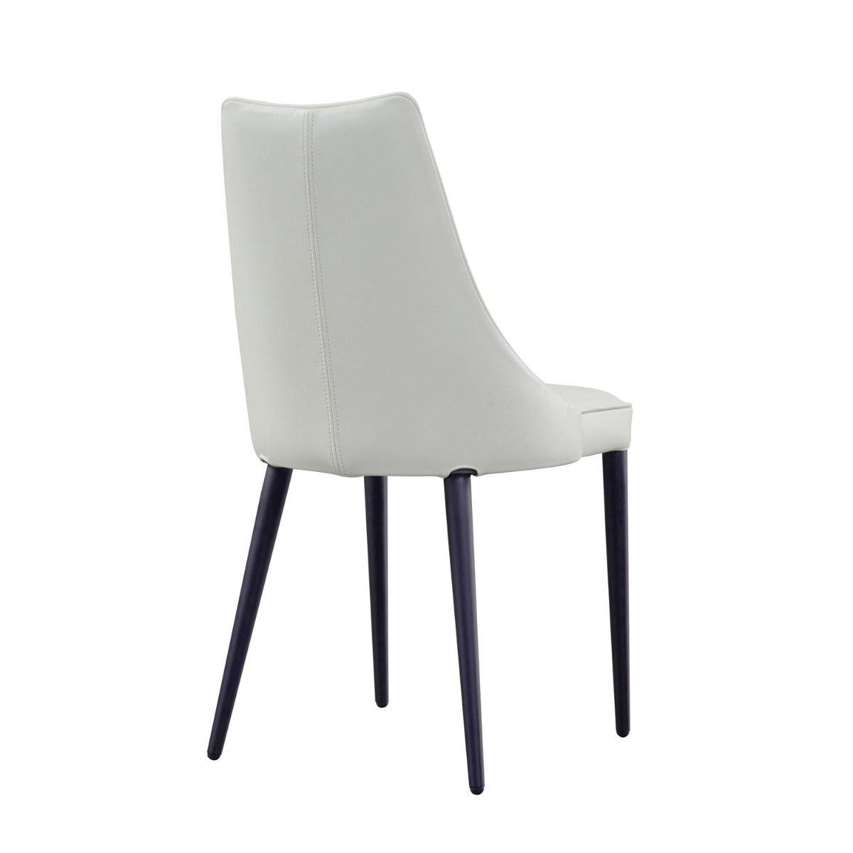 J&M Furniture - Milano Leather Dining Chair Set Of 2 In White - 18991-W