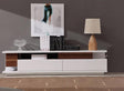 Tv Stand Tv061 In White High Gloss & Walnut - 17759 | J&M
