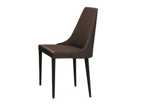 Moderna Dining Chair Set Of 2 In Taupe With Grey Legs - 18857-Dc | J&M