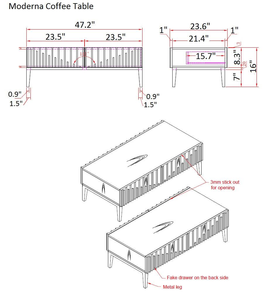 J&M Furniture - Moderna Coffee Table - 18857-Ct