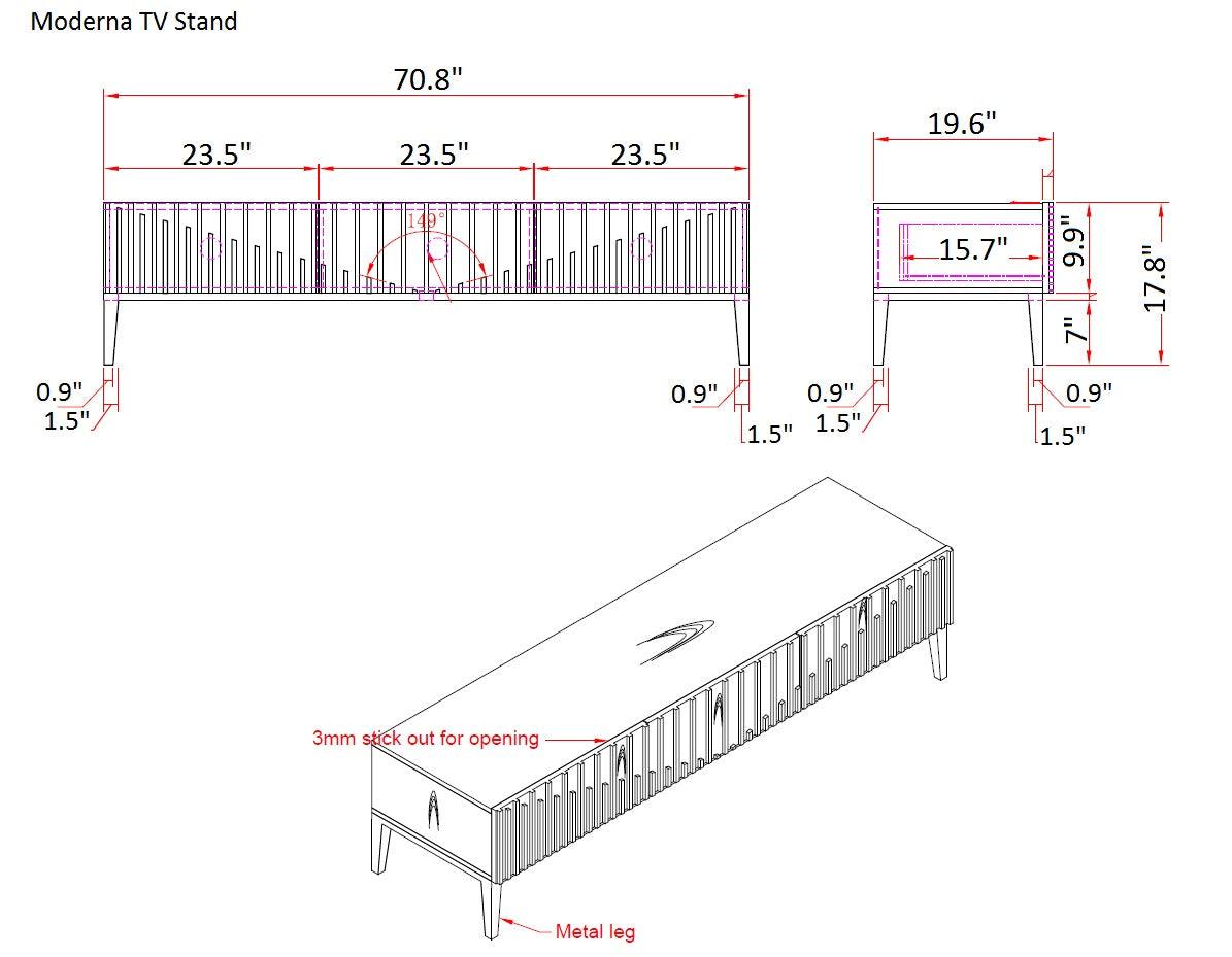 J&M Furniture - Moderna Tv Stand - 18857-Tv