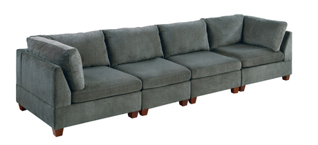MODULAR SET SOFA - 4PC in Gray - Home Elegance USA