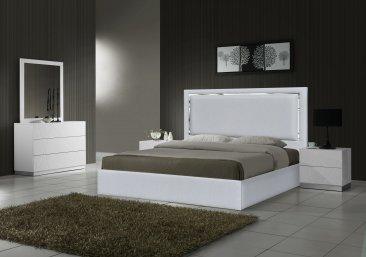 Monet Queen Bed In Silver Grey - 18741Q | J&M