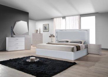 J&M Furniture - Monet King Bed In Silver Grey - 18741K
