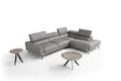 Mood Grey Leather Sectional Right Hand Facing - 182883-Rhfc | J&M