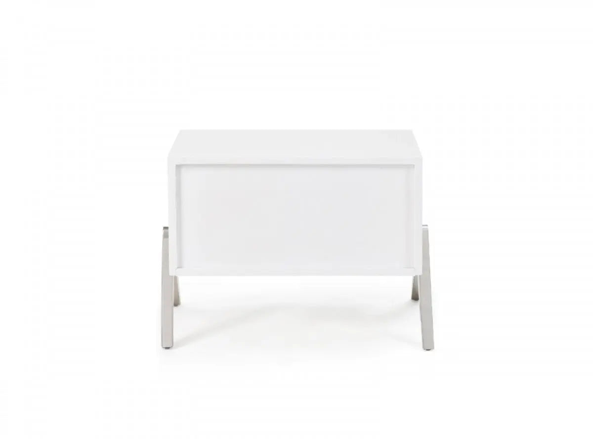 Vig Furniture - Modrest Candid Modern White Nightstand - Vgvcn1109