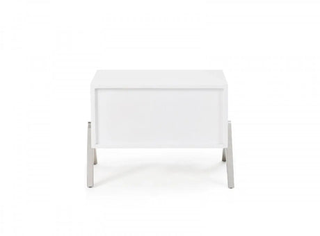 Vig Furniture - Modrest Candid Modern White Nightstand - Vgvcn1109