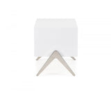 Vig Furniture - Modrest Candid Modern White Nightstand - Vgvcn1109