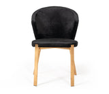 Vig Furniture - Modrest Nadia Modern Black Velvet & Rosegold Dining Chair (Set Of 2) - Vgvcb209-Blkrg