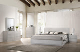 J&M Furniture - Naples 5 Piece King Bedroom Set In Grey - 17122-K-5Set