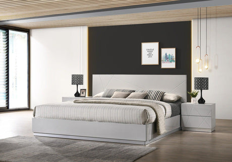 Naples 5 Piece Full Bedroom Set In Grey - 17122-F-5Set | J&M