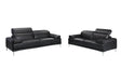 Nicolo 2 Piece Sofa Set In Black - 18982-2Set | J&M